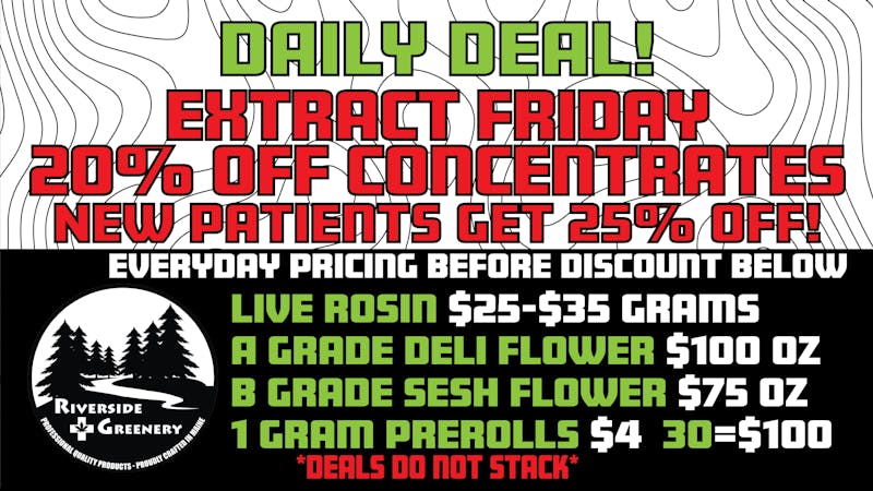 Riverside Greenery Concentrate Friday