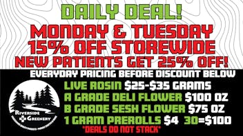 Riverside Greenery 15% Off Storewide!!