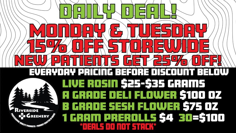 Riverside Greenery 15% Off Storewide!!