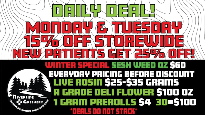 Riverside Greenery 15% Off Storewide!!