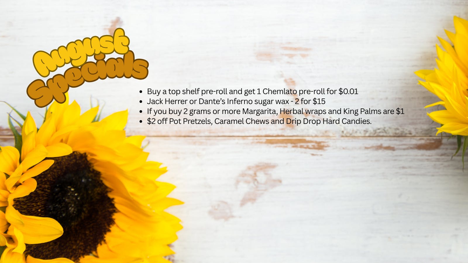 High Supply Cannabis Dispensary $50 Ounces (Buds, not shake)