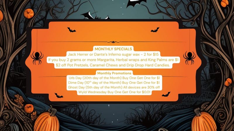 High Supply Cannabis Dispensary DEALS! October Specials