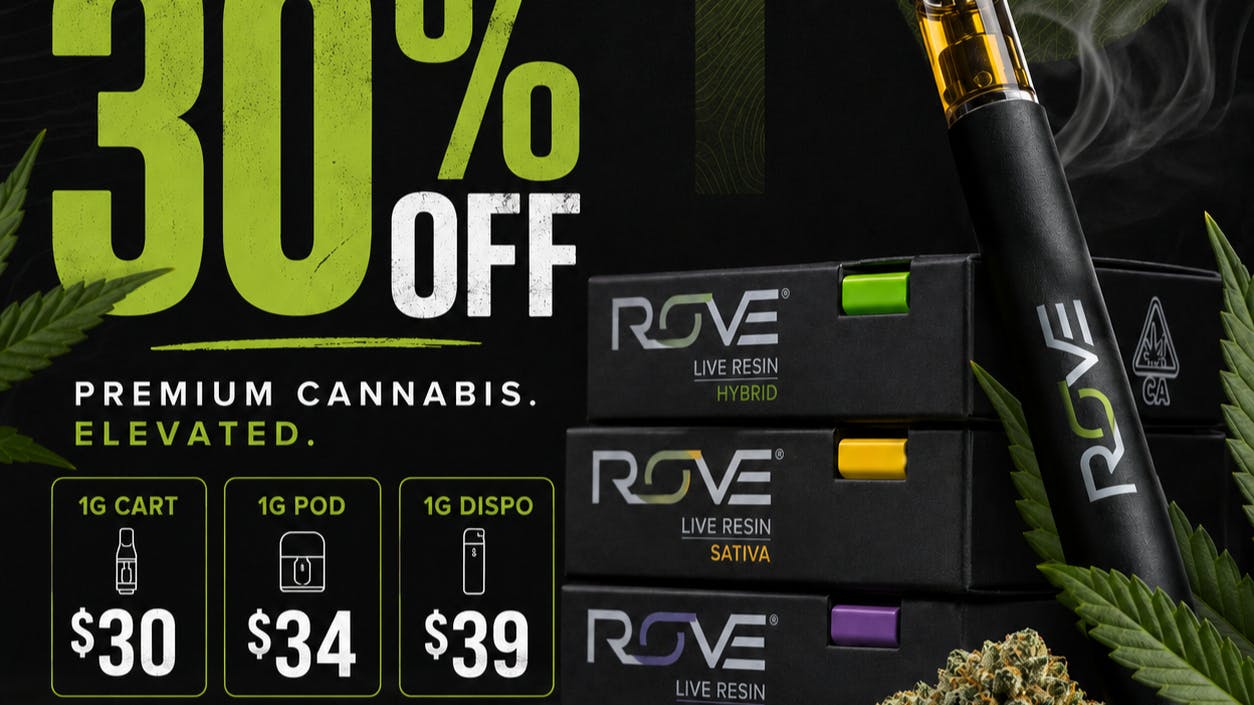 Bishop Boyz Dispensary 30% OFF ROVE EVERYDAY !