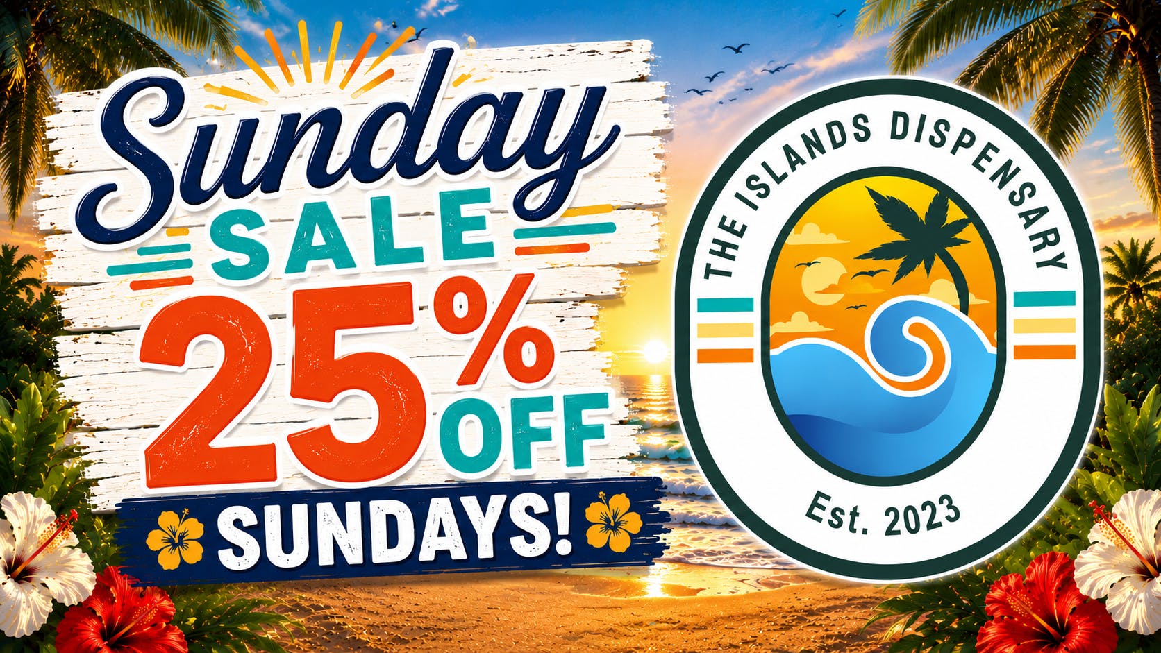 The Islands Dispensary 25% OFF SUNDAY SALE!!!!!!