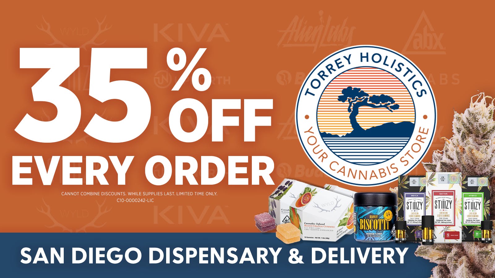 Torrey Holistics Dispensary | La Jolla / San Diego 35% Off Every Order