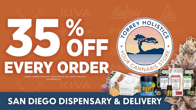 Torrey Holistics Delivery | La Jolla / San Diego 35% Off Every Order