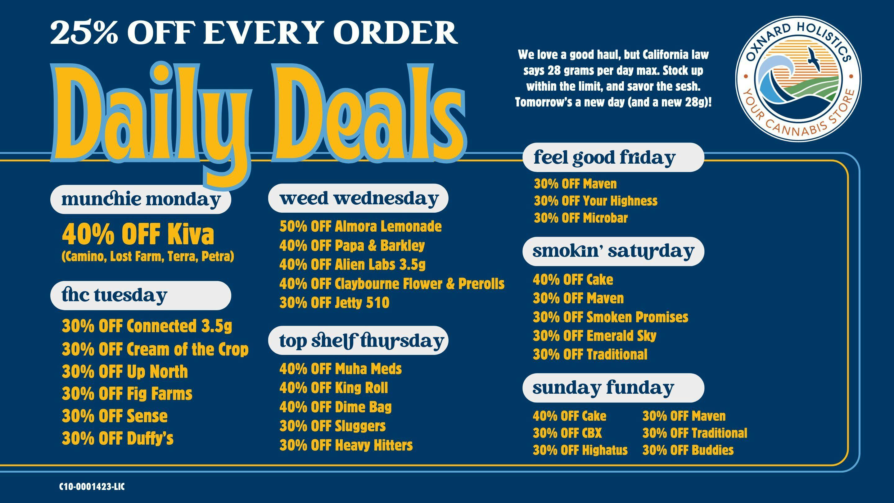 Oxnard Holistics Feel Good Friday | 30% Off