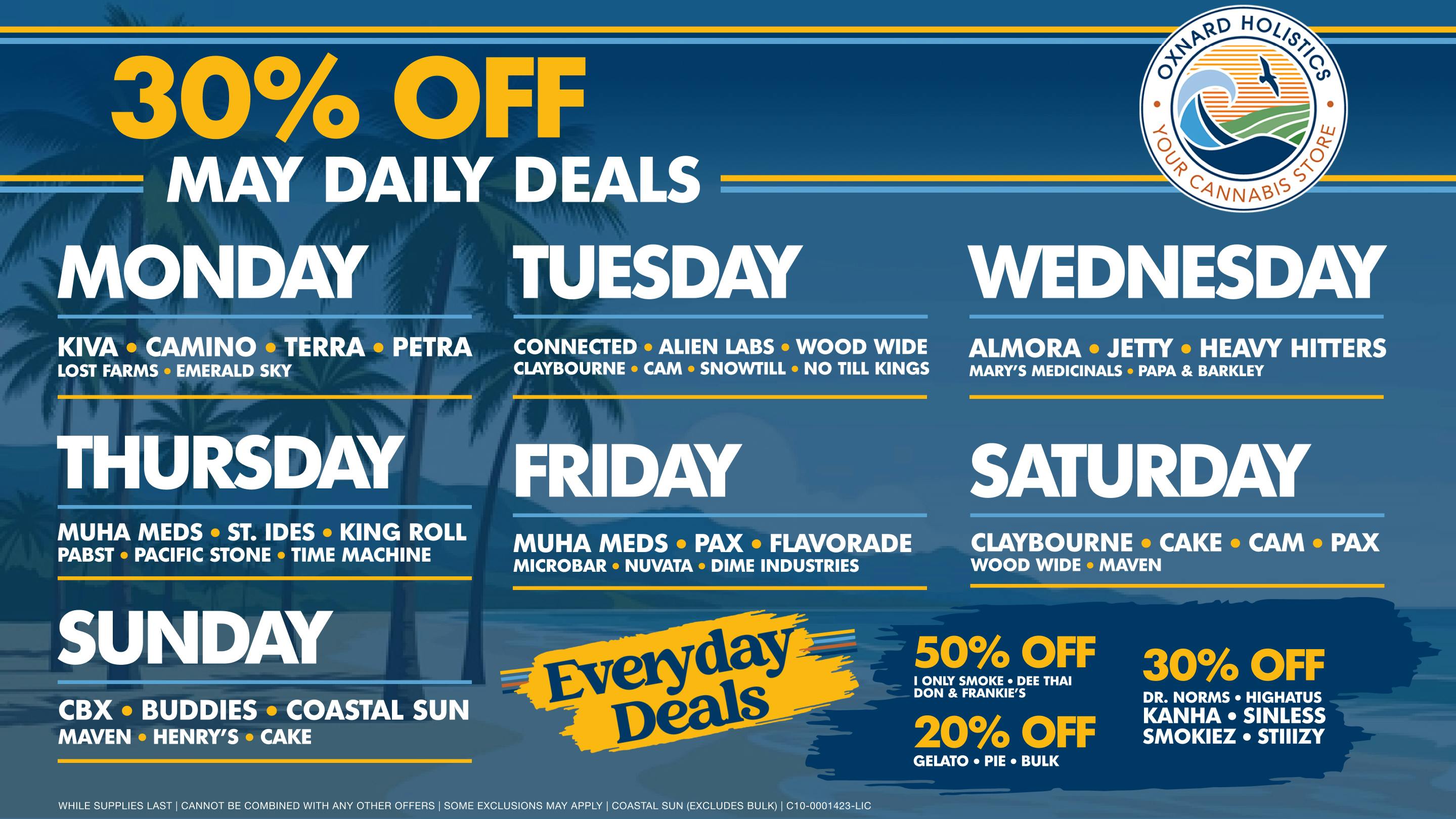 Oxnard Holistics Dispensary Up To 50% Off Wednesday Deals
