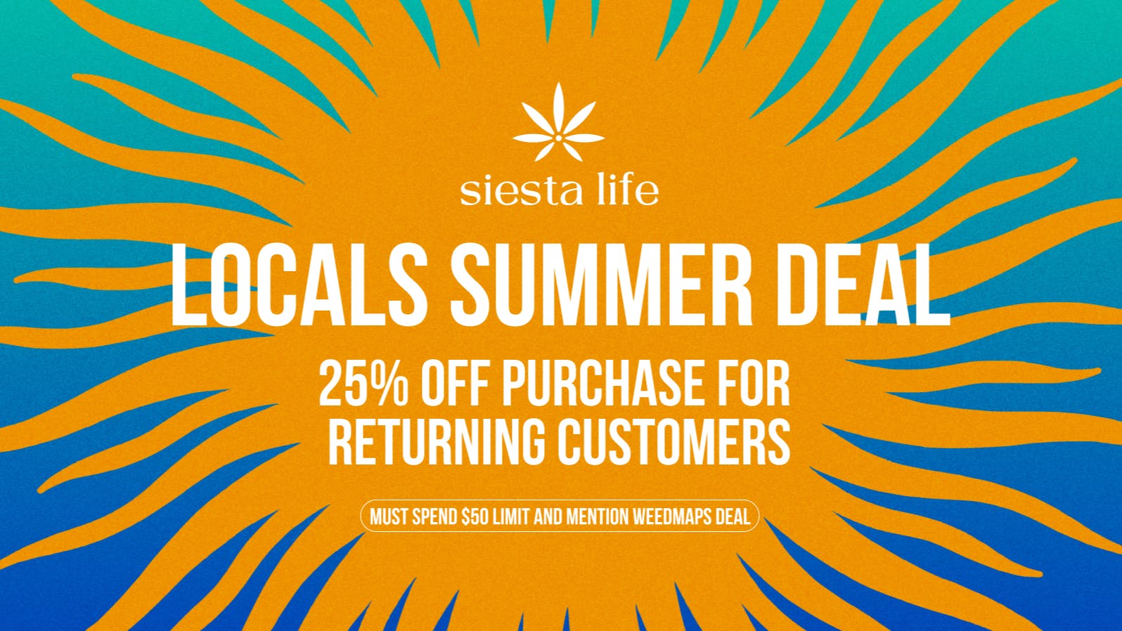 Siesta Life Encinitas Locals Summer Deal 25% Off Returning Customers