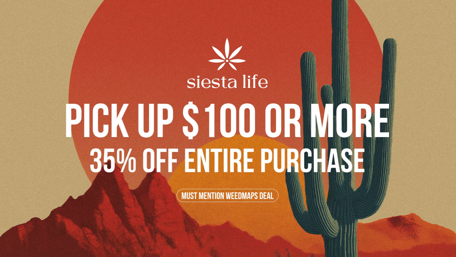 Siesta Life Encinitas PICK UP $100 OR MORE GET 35% OFF
