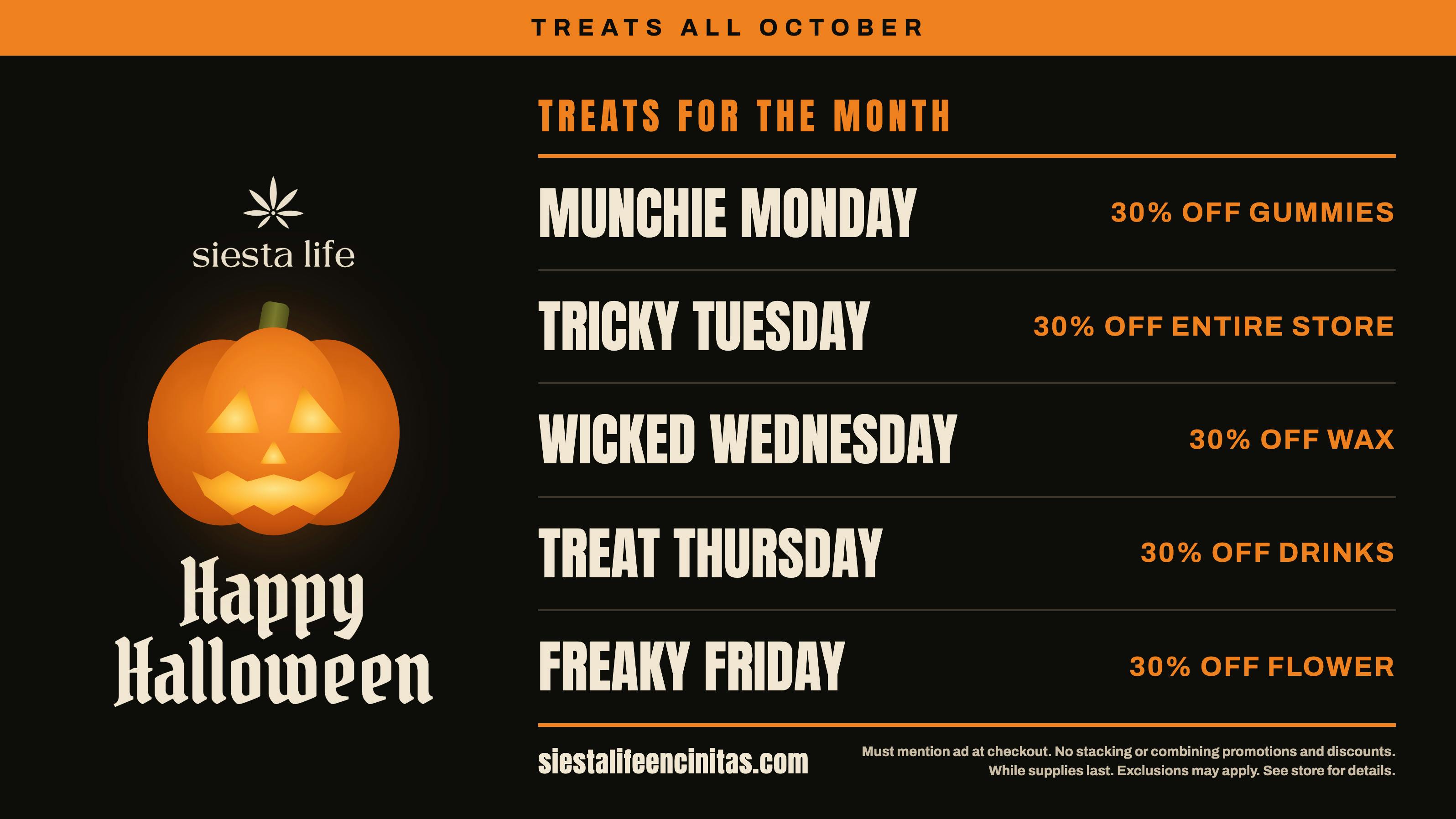 Siesta Life Encinitas HAPPY HALLOWEEN