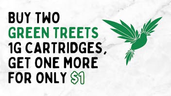 Green Tree Medicinals of Boulder Buy two, Get one for $1 GT Carts