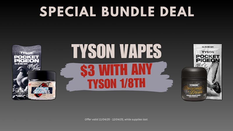 Society House $3 Vape with Tyson 8th