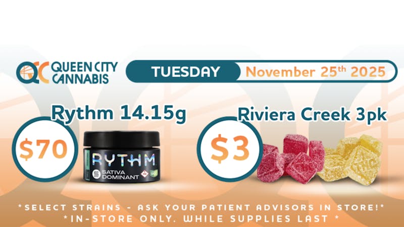 Queen City Cannabis Rec & Med Dispensary of Suspension Bridge Early Specials!