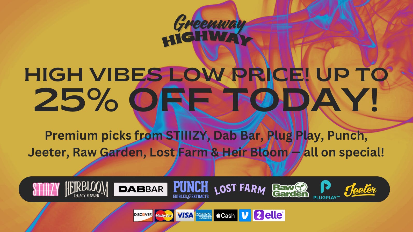 Greenway Highway Up to 25% Off Premium Brands Today!