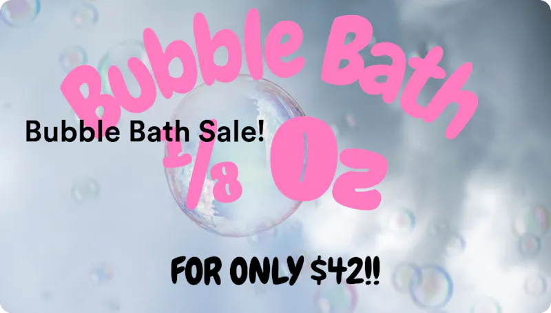 The Cannabis Co. Bubble Bath Sale!