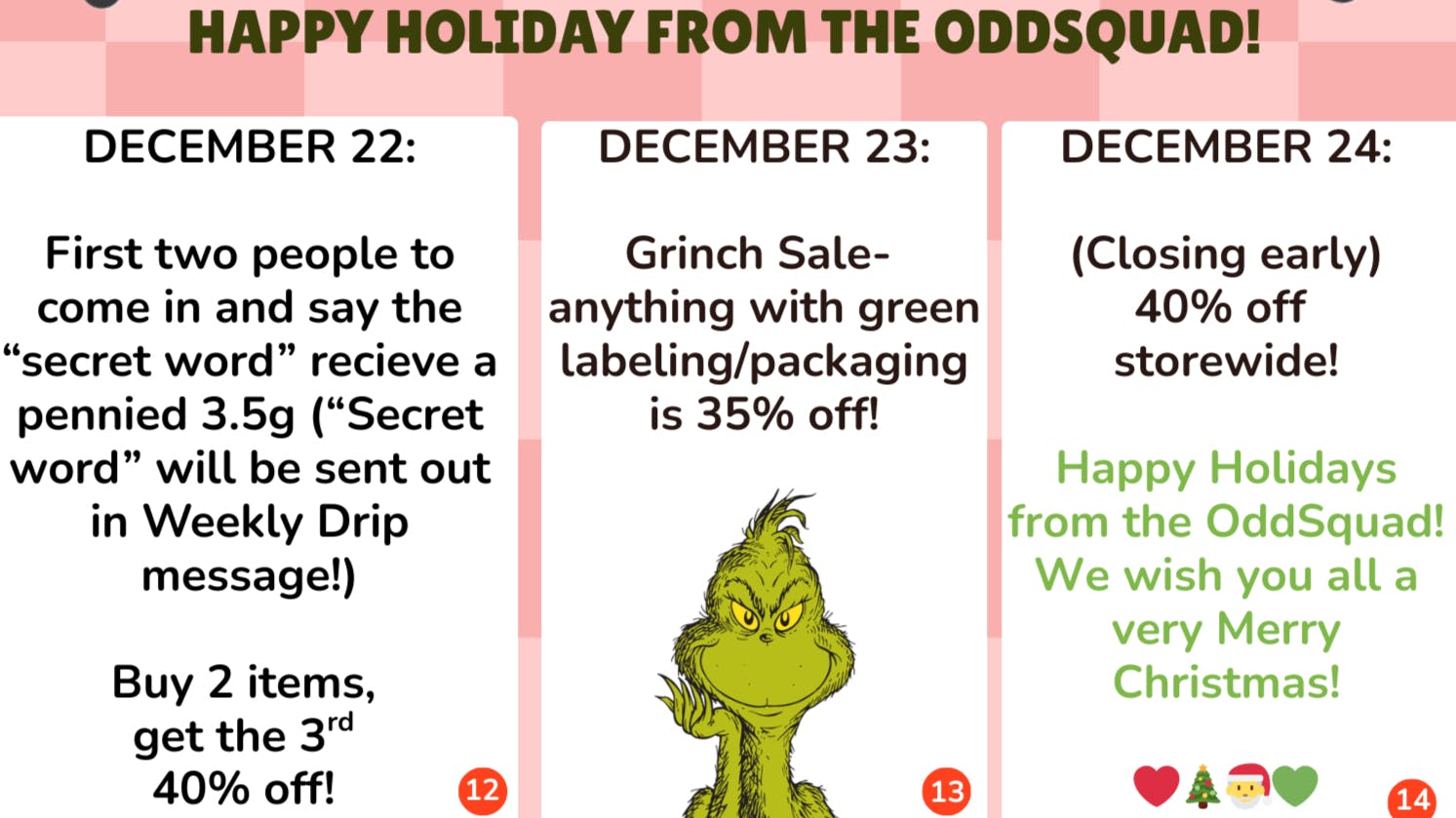 Oddfellow Wellness Day 14 of 14 Days of Christmas!