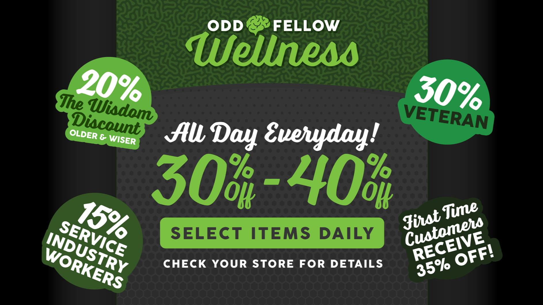 Oddfellow Wellness - Pearl 35% off First Time! | 30-40% off Select Products!