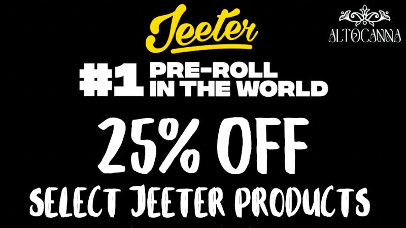 ALTO Tribeca JEETER 1G,2G,& Baby Jeeter 5pk 25% 10.10-10.12