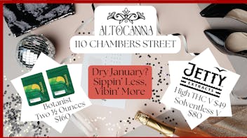 ALTO Tribeca Dry January, Sippin' Less Vibin' all month long