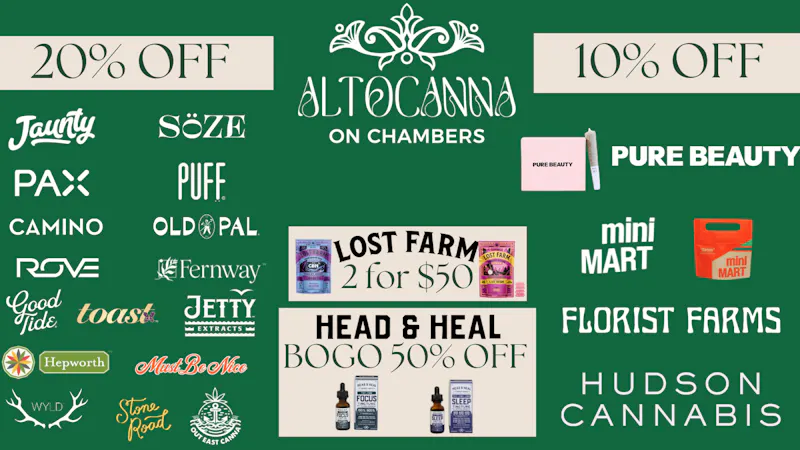 ALTOCANNA Memorial Day Weekend Specials