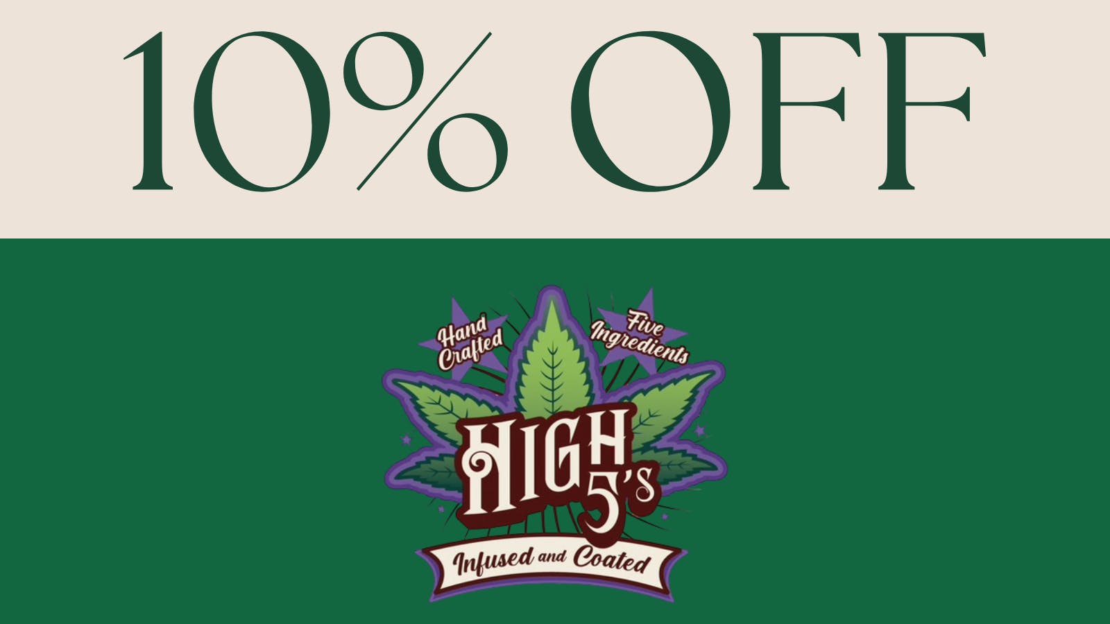 ALTOCANNA 10% off High 5's