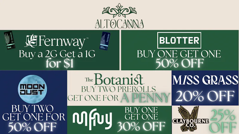ALTOCANNA 7/10 Deals for the weekend