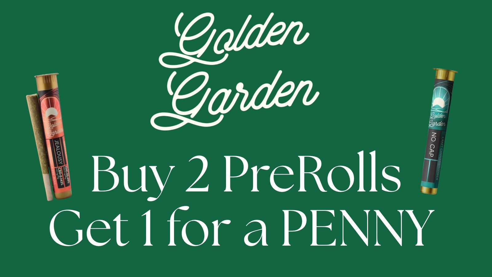 ALTOCANNA buy 2 get 1 for a penny Golden garden pre rolls