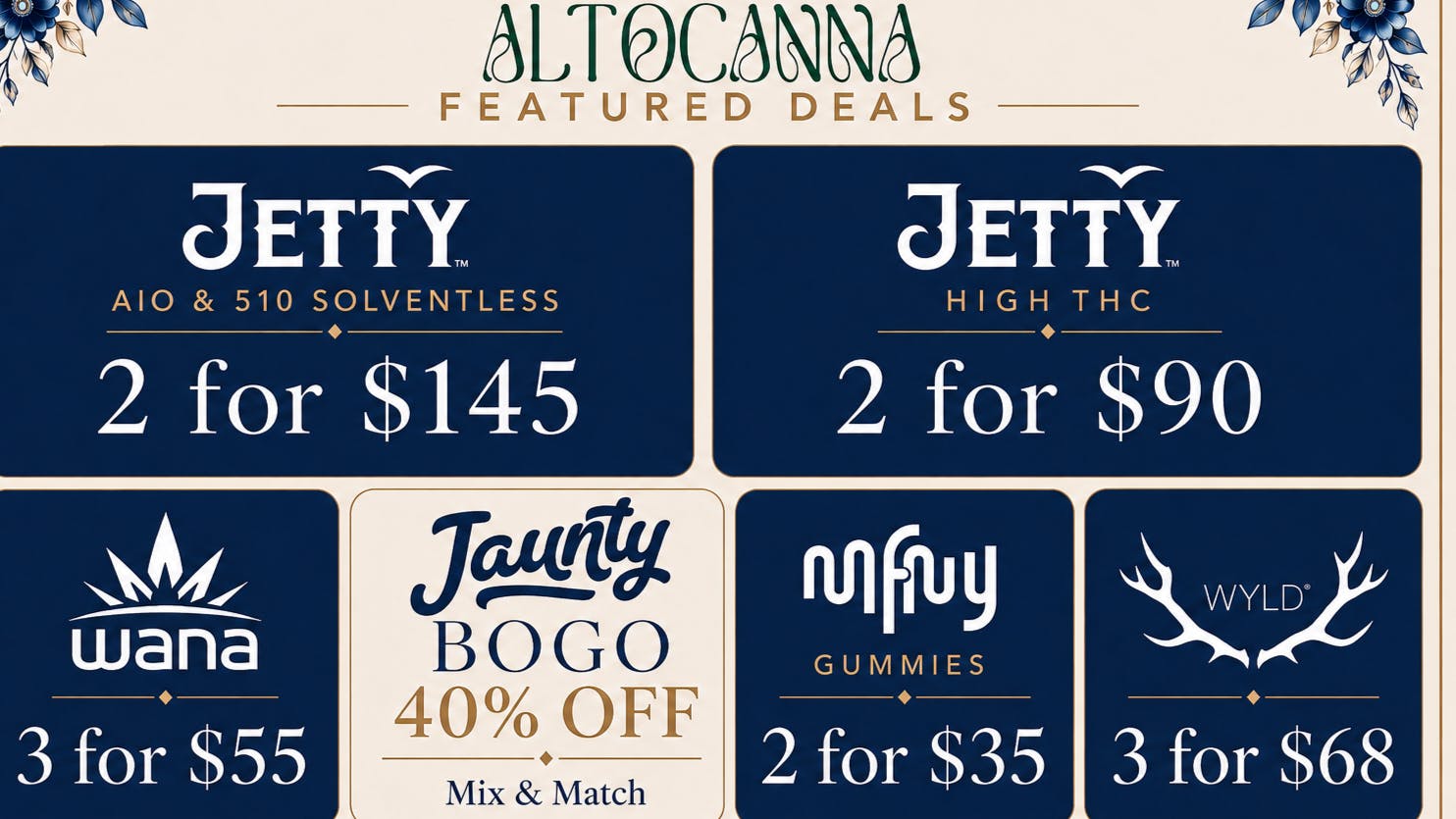 ALTOCANNA Jetty Solventless 2x for $145//