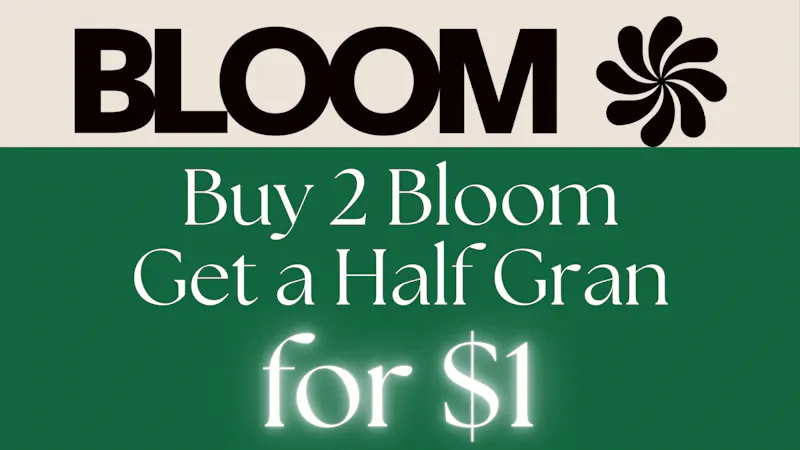 ALTOCANNA Bloom buy 2x 1G get a 0.5G for $1