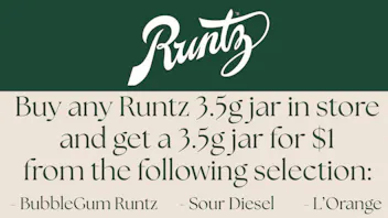 ALTOCANNA Buy any Runtz 3.5G get a 2nd for $1