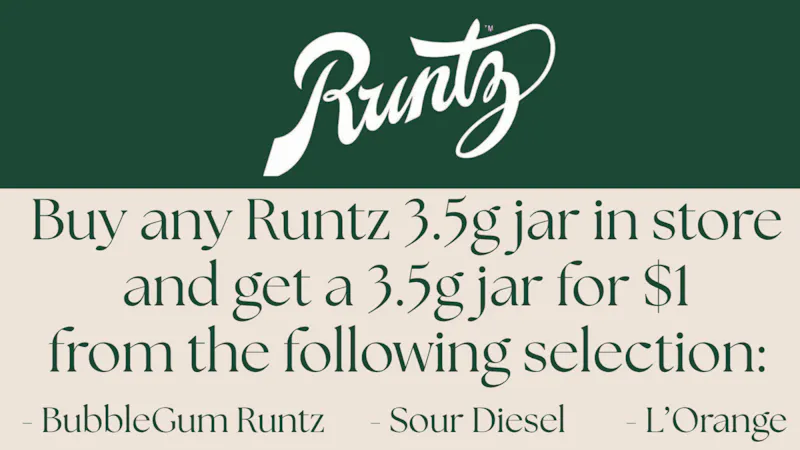 ALTOCANNA Buy any Runtz 3.5G get a 2nd for $1