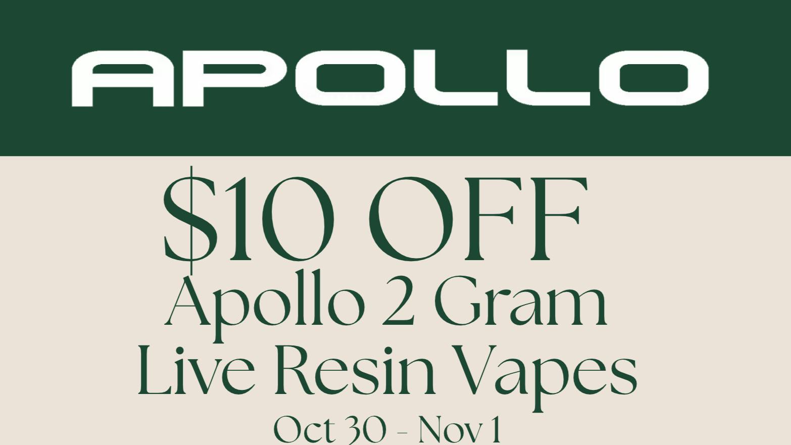 ALTOCANNA $10 off Apollo 2G live resinvape
