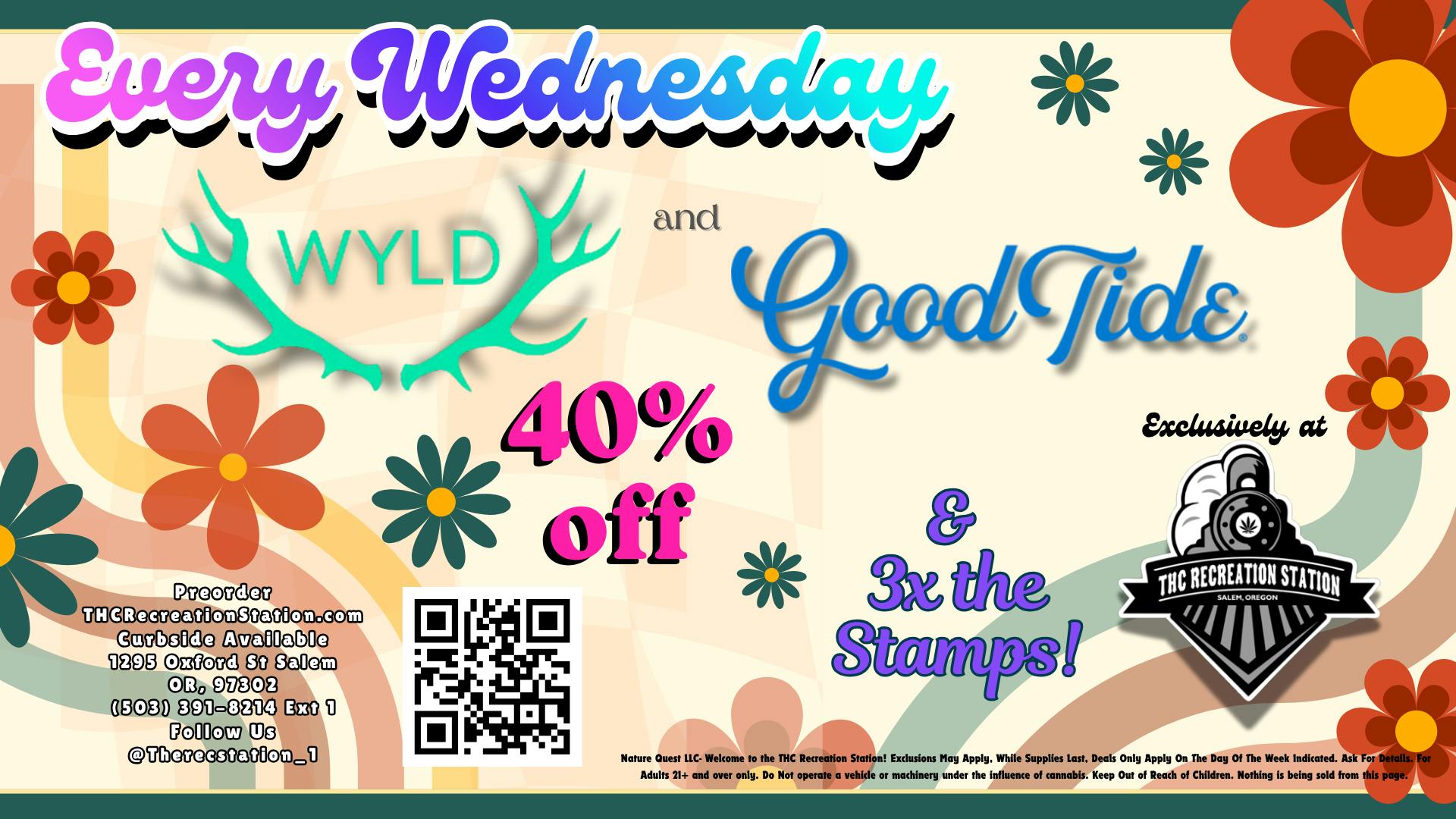 THC Recreation Station Salem Wyld is 40% off Every Wednesday!
