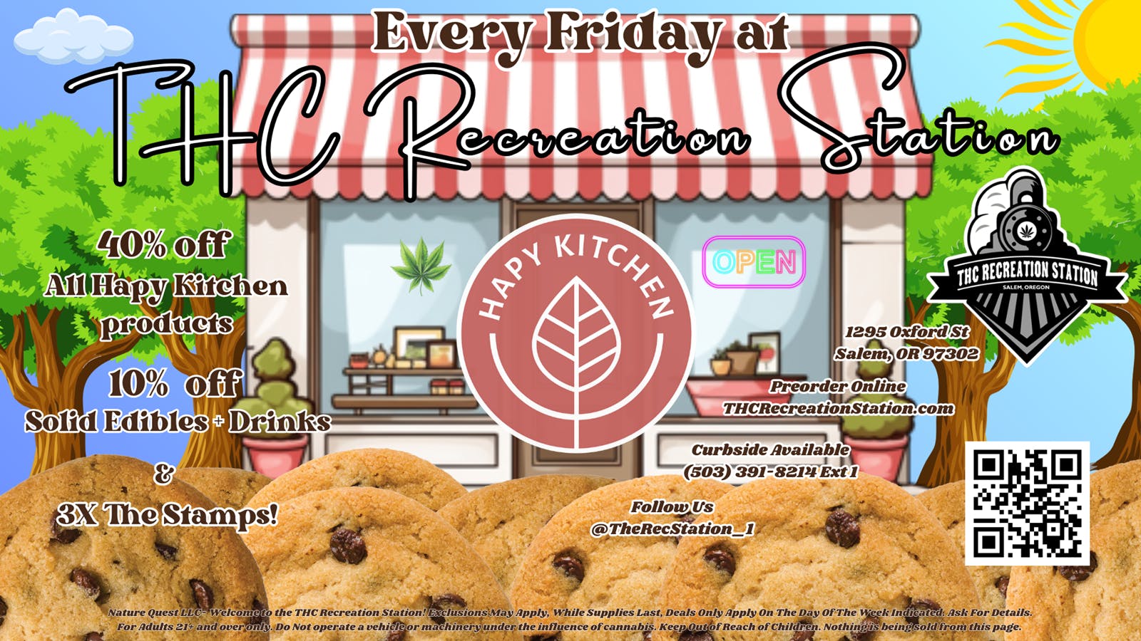THC Recreation Station Salem 10% ALL Solid Edibles and Drinks