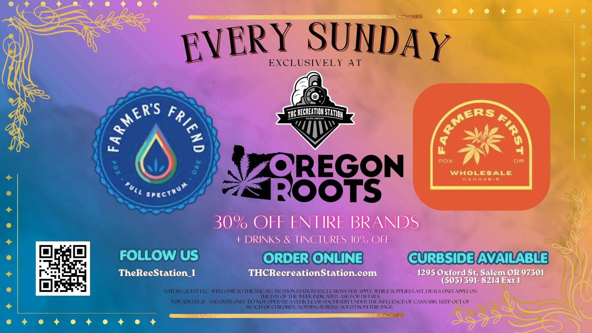 THC Recreation Station Salem All Tinctures & Drinks 10% Off!