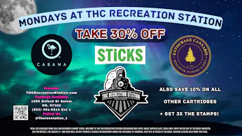 THC Recreation Station Salem Welcome Sticks and Cabana to Entourage Monday!