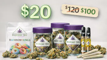 Diamond Tree Dispensary IN-STORE ONLY: Buy 4 Items, Get $20 Off (Min $100)