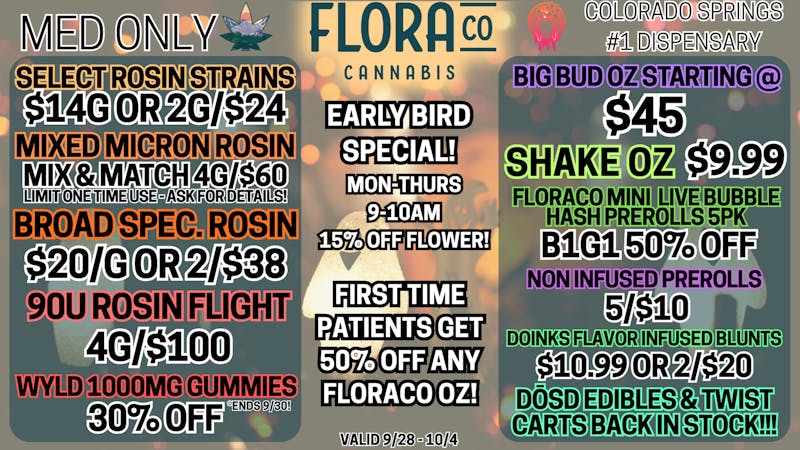 Floraco SELECT ROSIN 2/$24! 🤯🔥