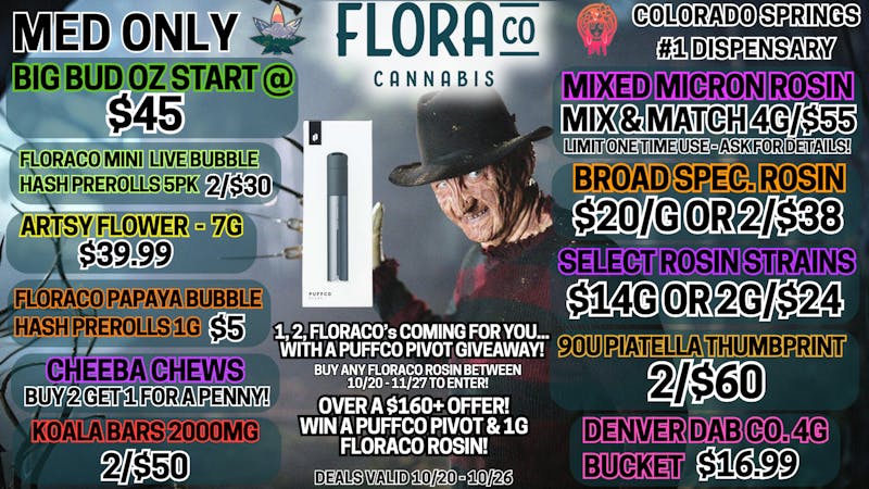 Floraco 4G/$55 FLORACO LIVE ROSIN! 🍯👻