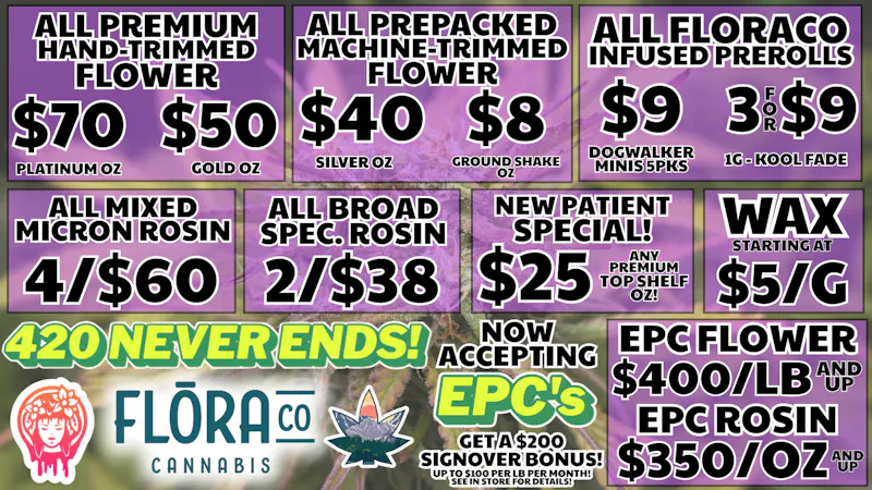 Floraco $50 HAND TRIMMED OZ!! 🌲💰