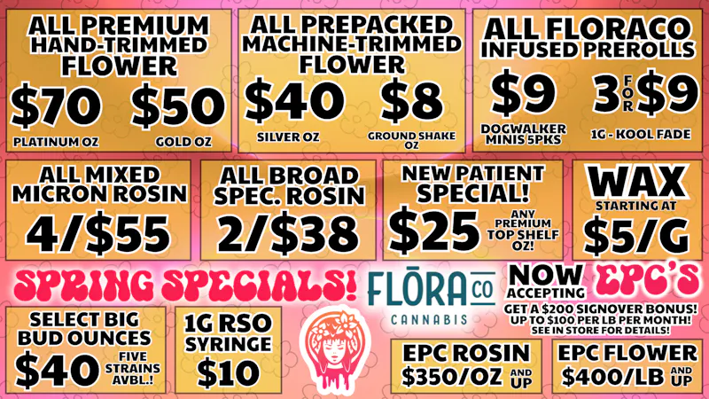 Floraco 4/$55 LIVE ROSIN! 🍯🔥