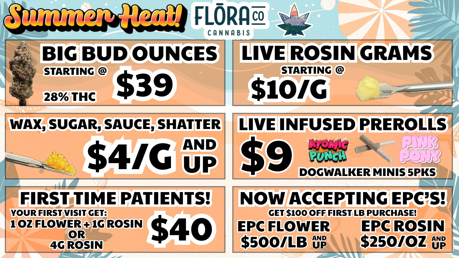 Floraco $9 MINI INFUSED PREROLLS! 🔥