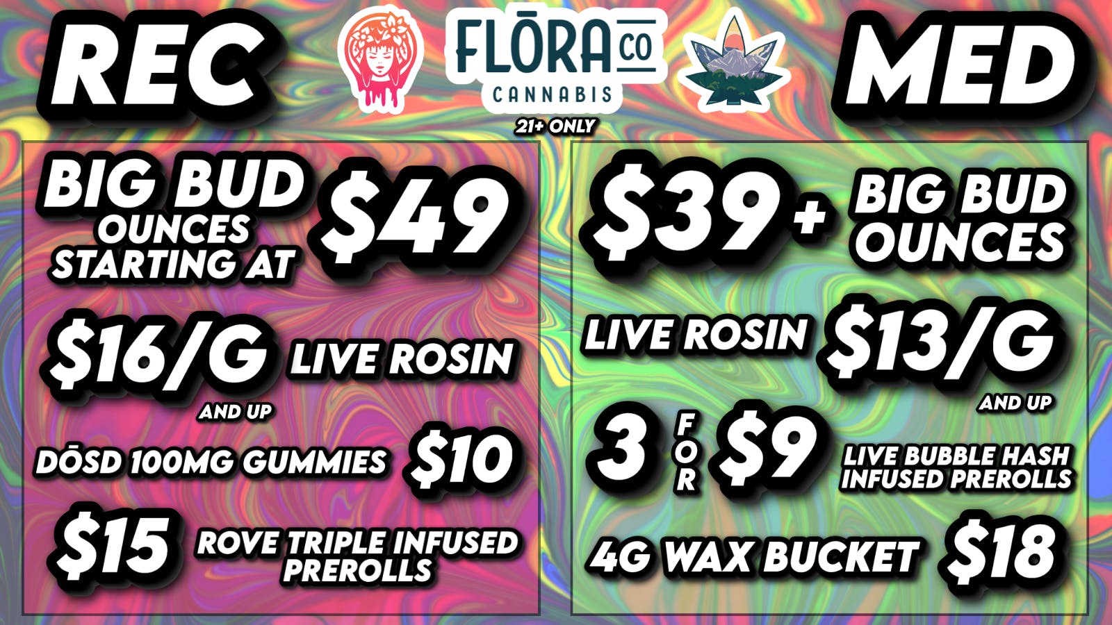 Floraco $39/$49 BIG BUD OZ! 🌲