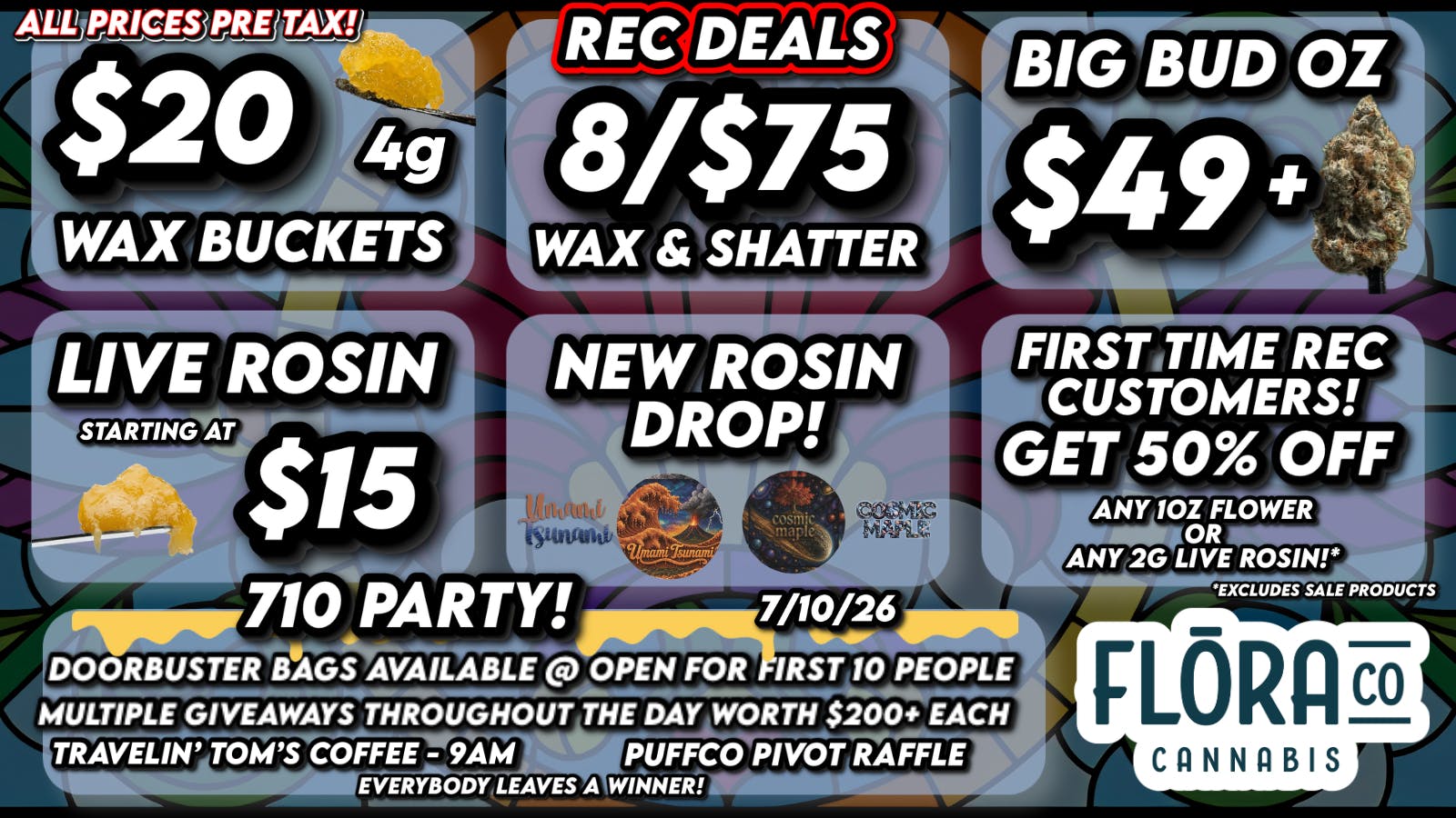 Floraco REC DEALS @ FLORACO! $20 4G WAX BUCKET 🍯