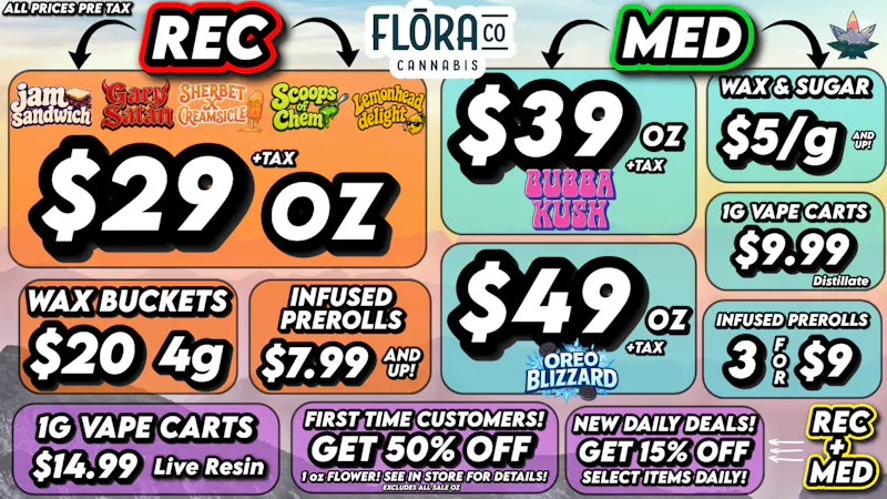 Floraco $29 POPCORN OZ! 🔥 5 STRAINS! 💎