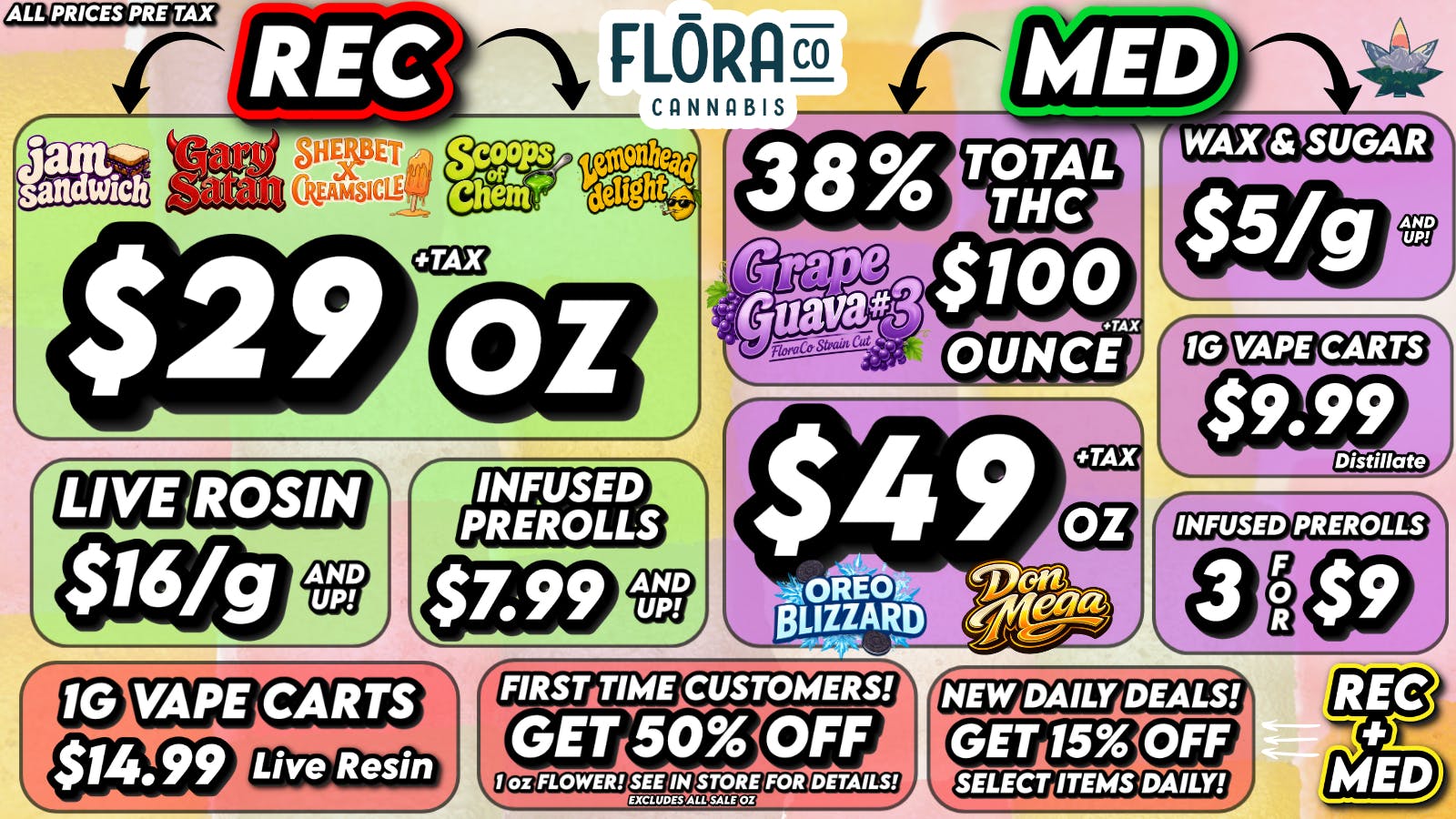 Floraco $29 POPCORN OZ! 🔥 5 STRAINS! 💎
