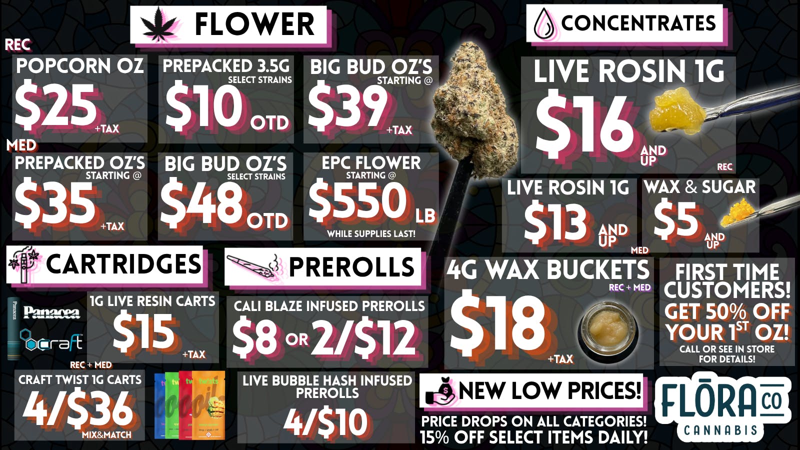 Floraco $18 4G WAX BUCKETS! 🍯
