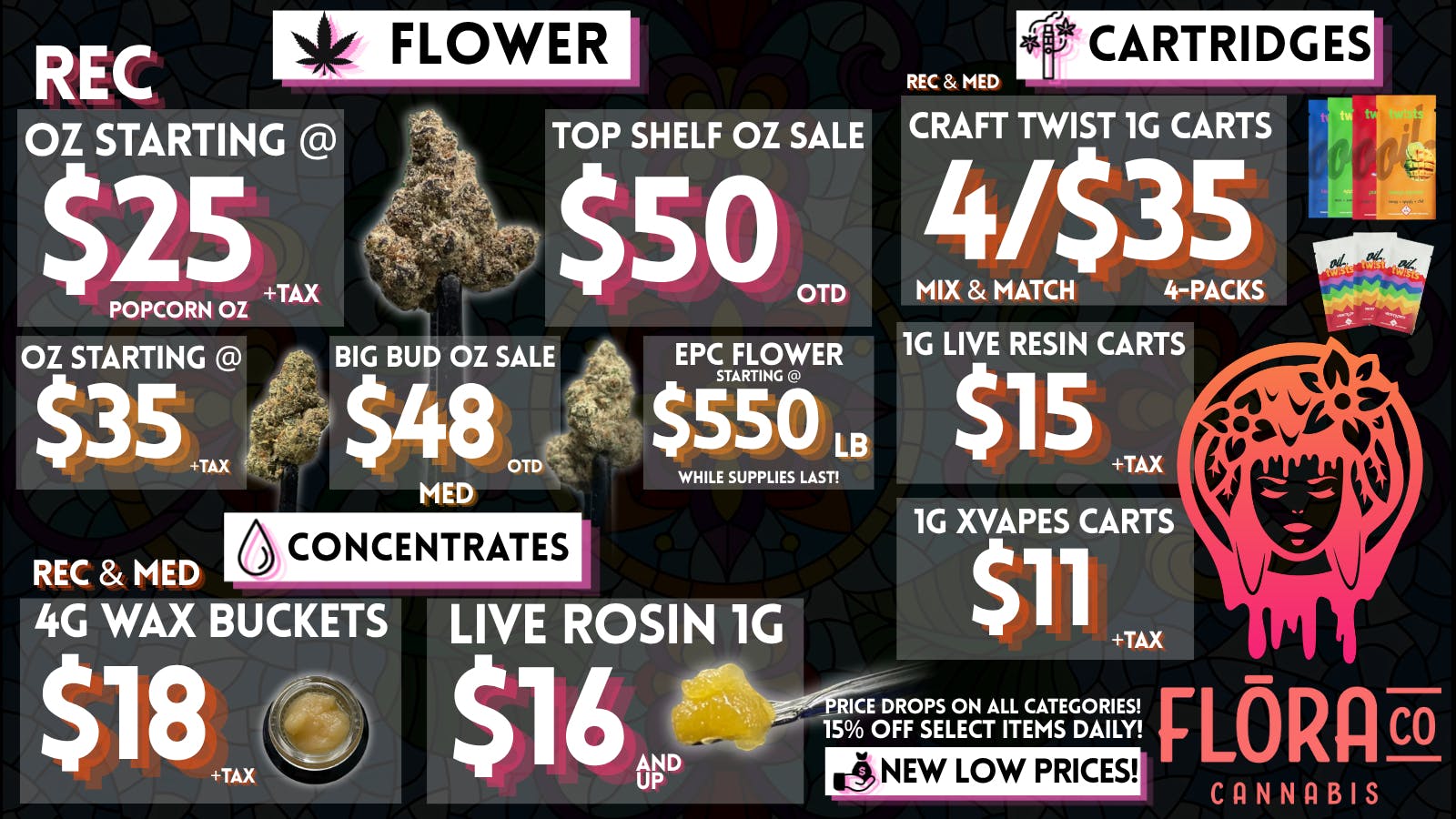 Floraco $50 OTD TOP SHELF OZ! 🔥