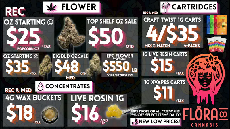 Floraco $50 OTD TOP SHELF OZ! 🔥